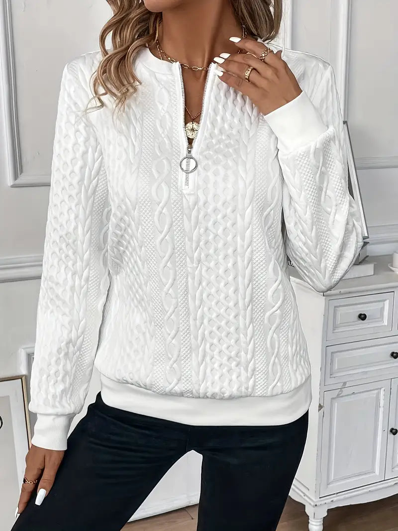 Lucia | Pullover mit Reißverschluss für Damen