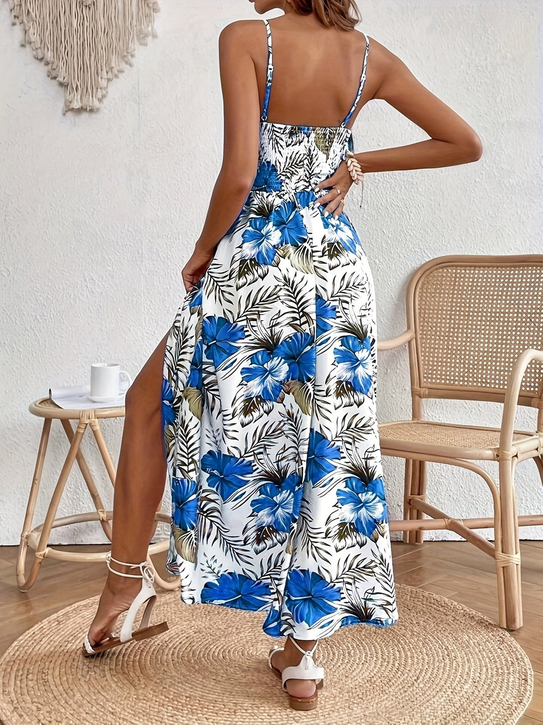 Tessa | Blumen Maxikleid in Boho Eleganz