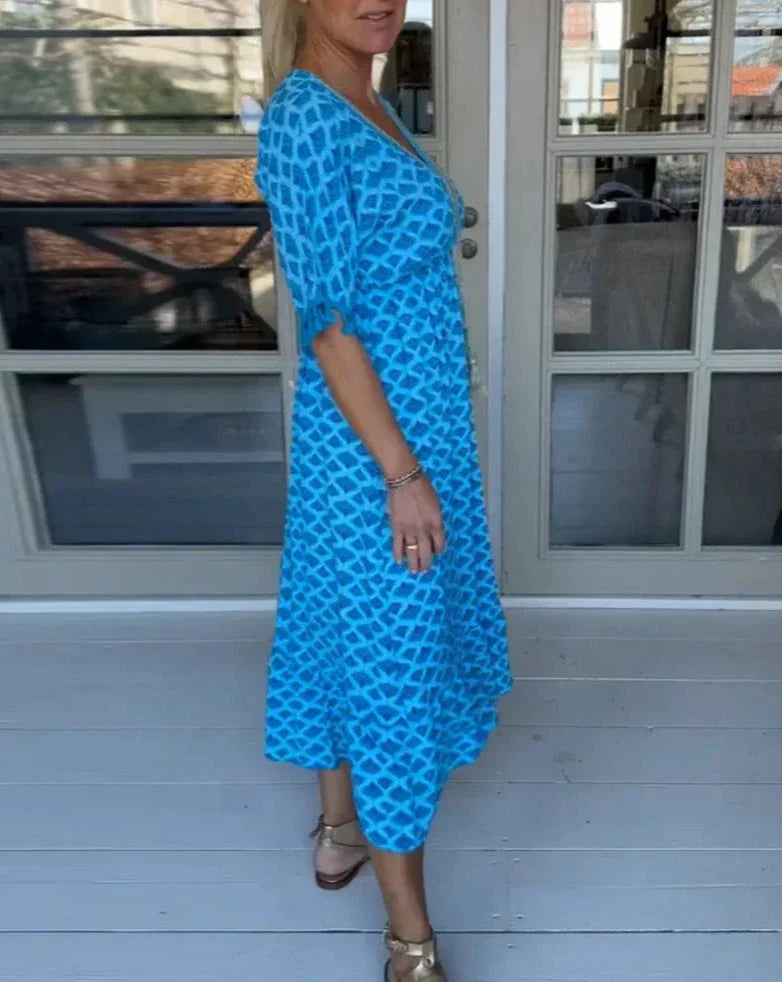 Thea | Farbenfrohes, stilvolles Freizeitkleid