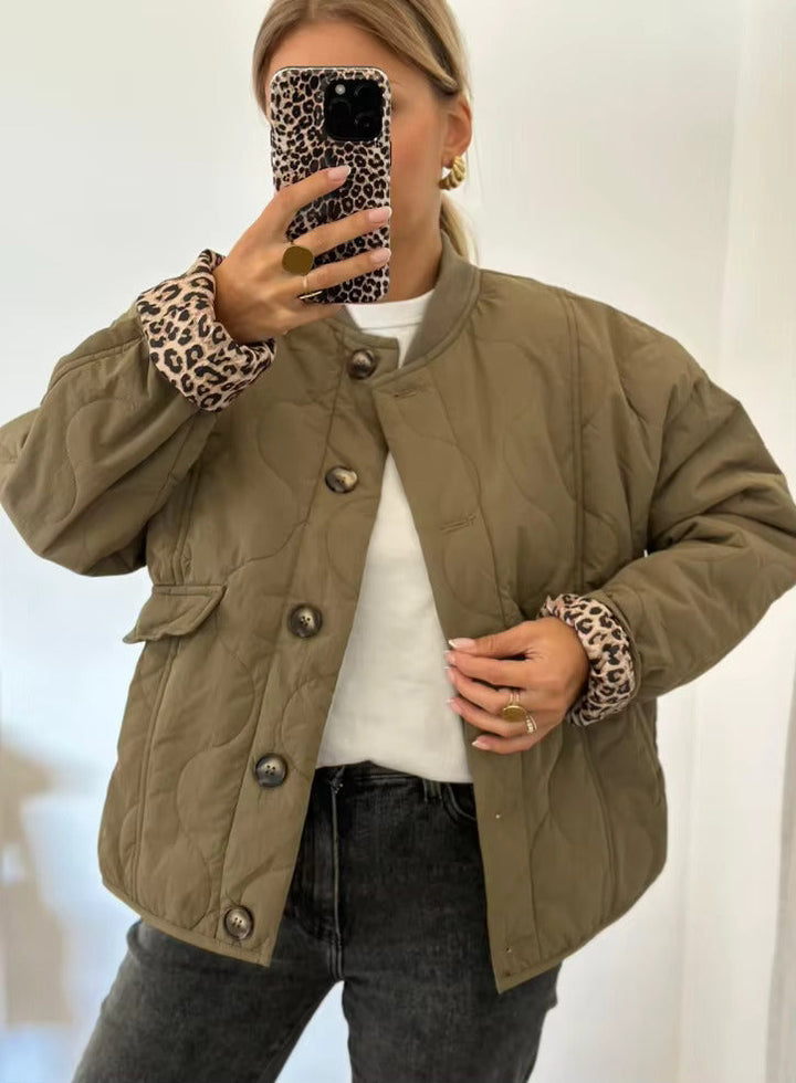 Isabelle | Jacke mit modischem Leopardenmuster