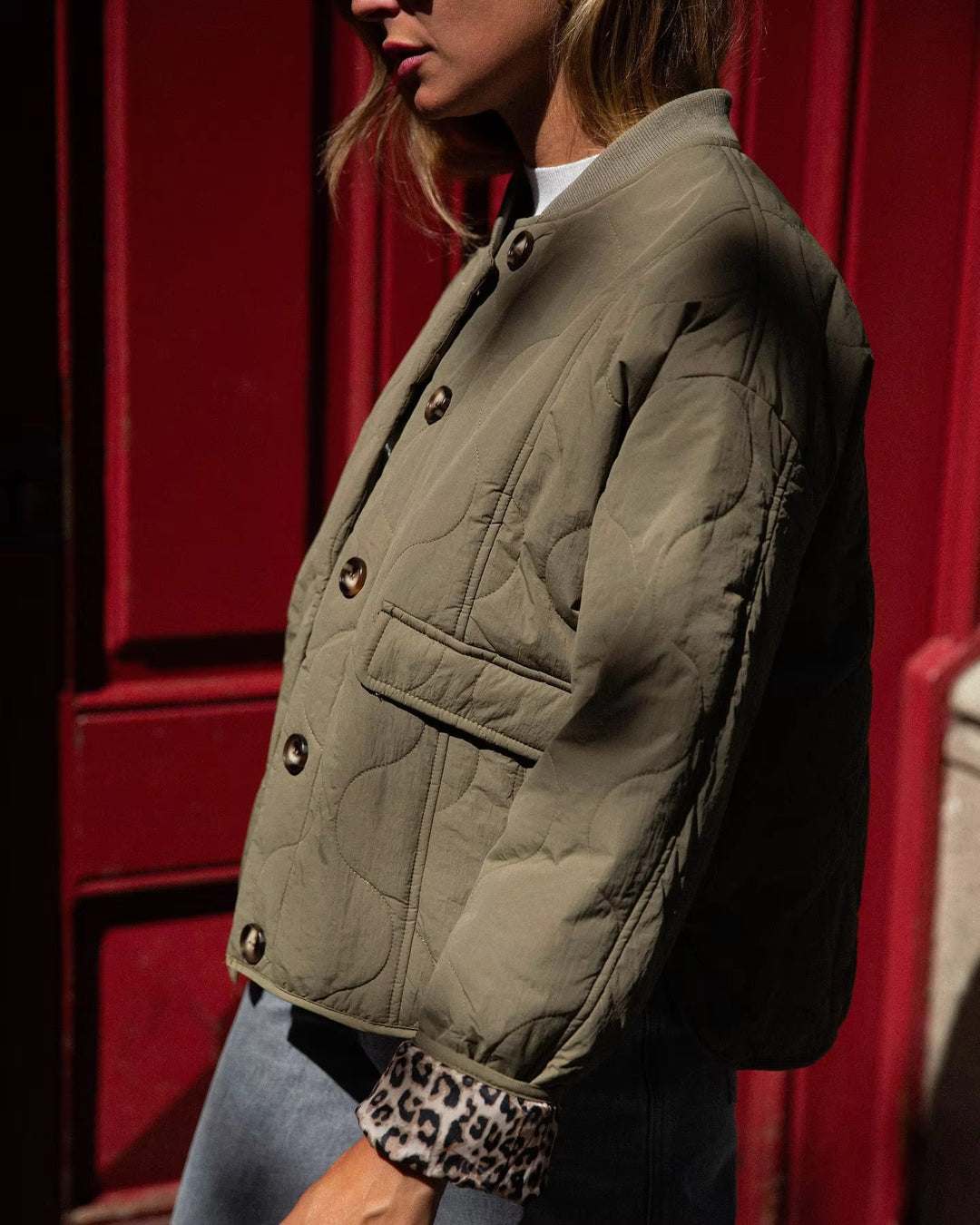Isabelle | Jacke mit modischem Leopardenmuster