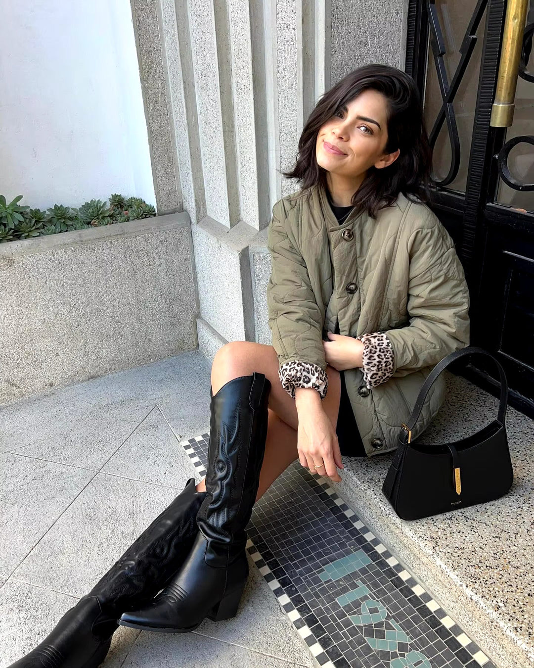 Isabelle | Jacke mit modischem Leopardenmuster