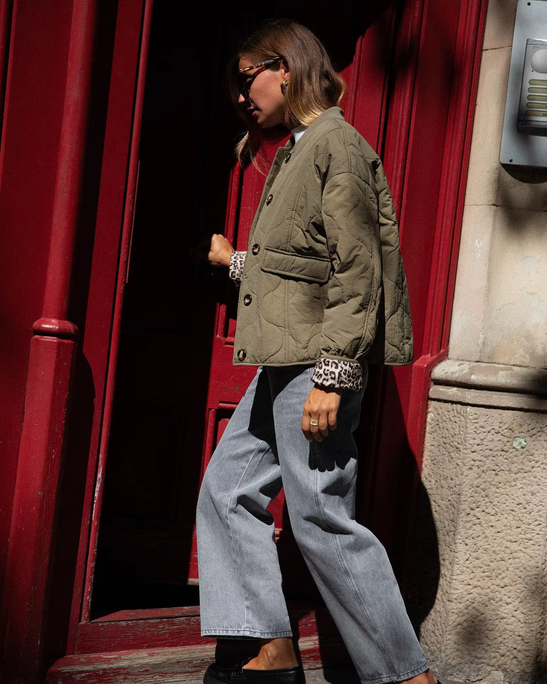 Isabelle | Jacke mit modischem Leopardenmuster