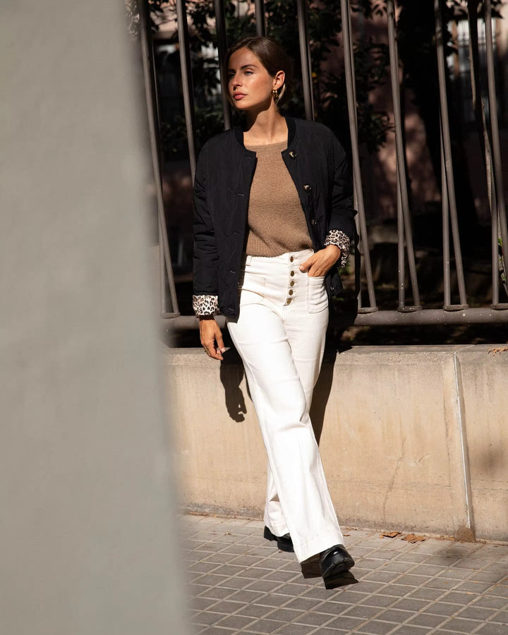 Isabelle | Jacke mit modischem Leopardenmuster