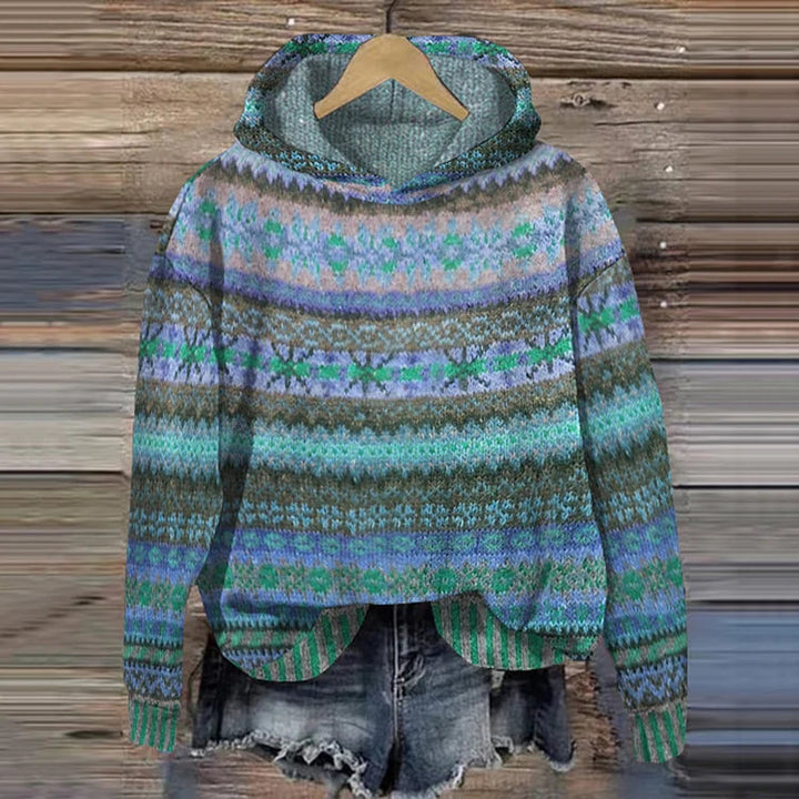 Linde | Retro-inspirierter Pullover mit Kapuze