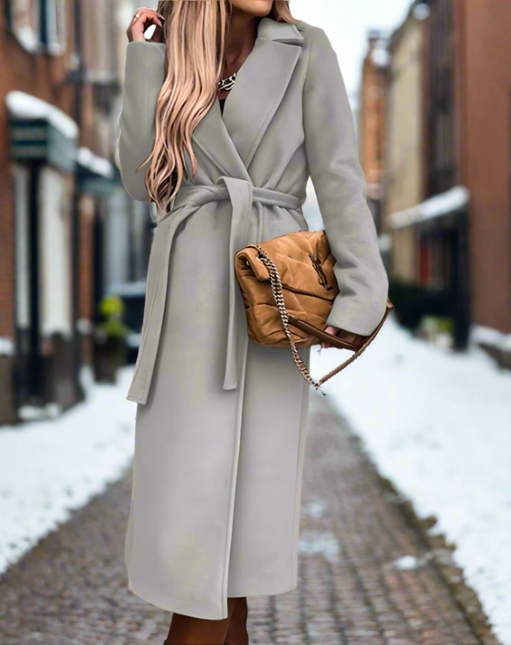 Elina | Damenmantel mit Gürtel elegant und leicht