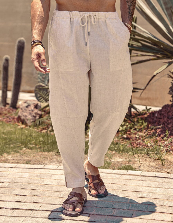 Simon | Bequeme Leinenhose mit Stretchbund