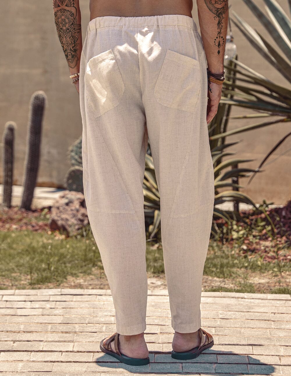 Simon | Bequeme Leinenhose mit Stretchbund