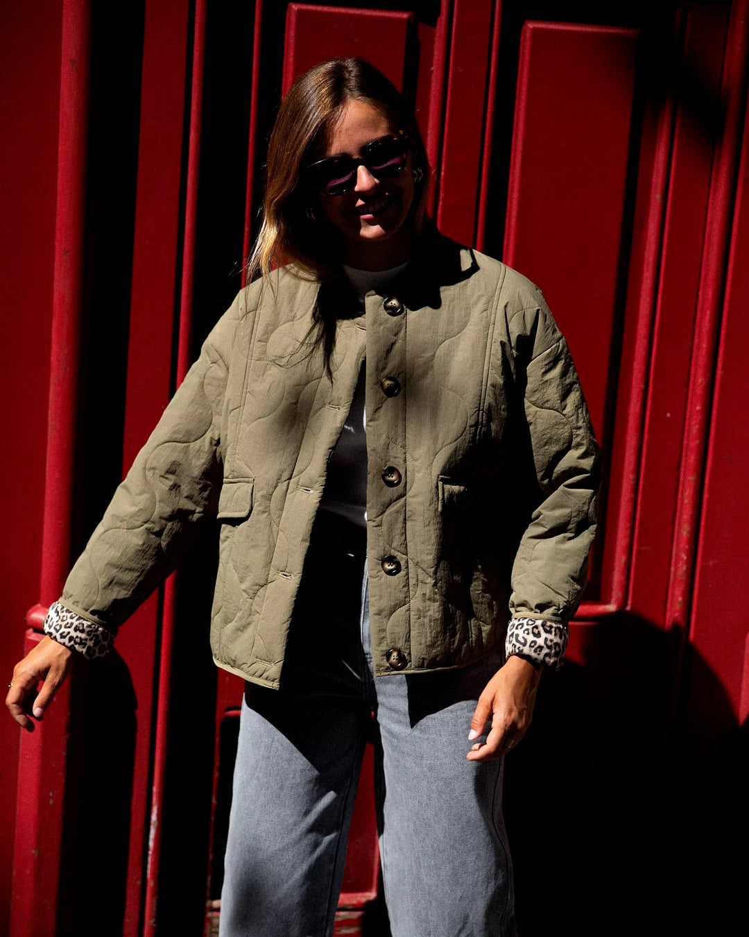 Isabelle | Jacke mit modischem Leopardenmuster