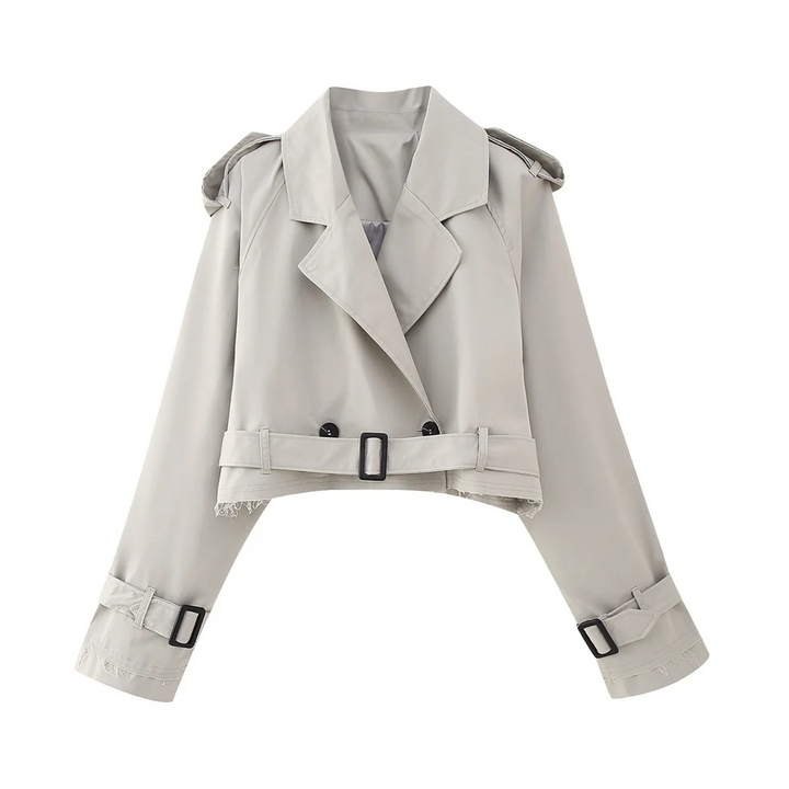Aria | Kurzer Trenchcoat im modernen Designstil