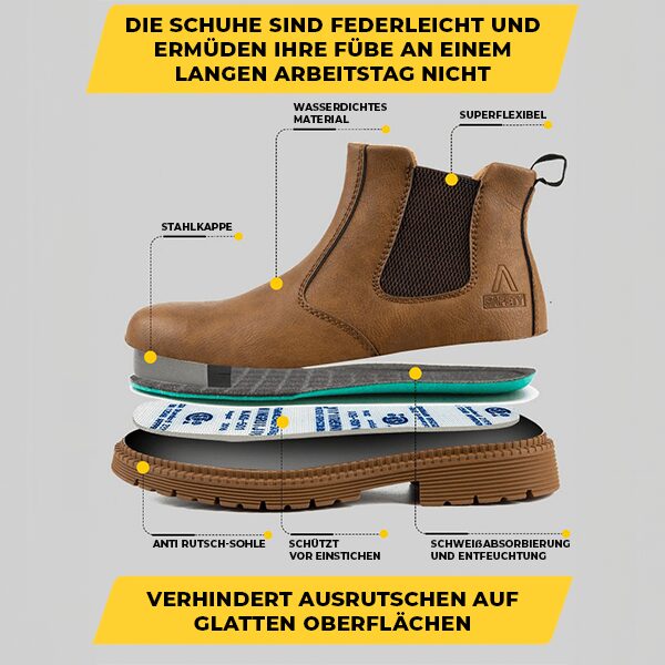 Xavier | Durchtrittsichere Stahlkappenstiefel