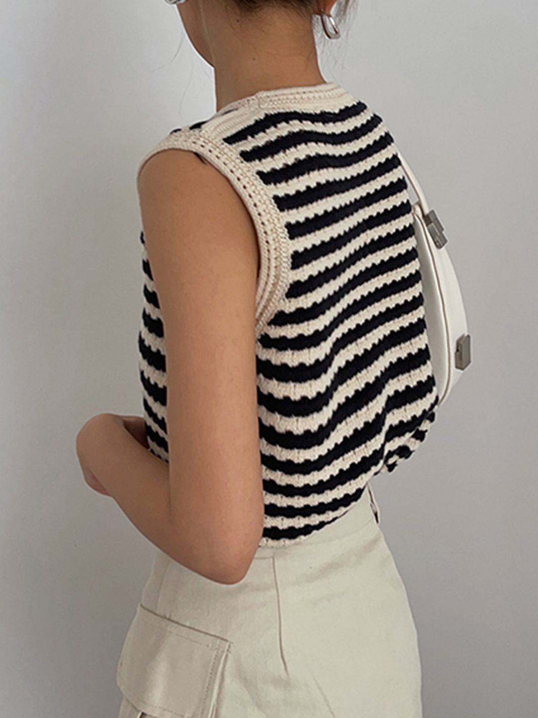 Mila | Modische Weste Damen Strick Stil