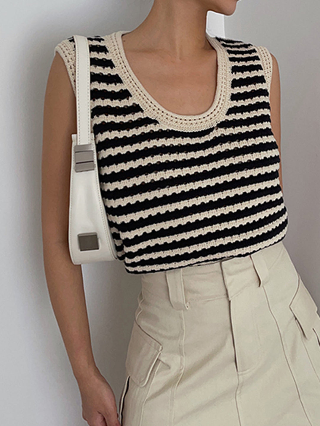 Mila | Modische Weste Damen Strick Stil