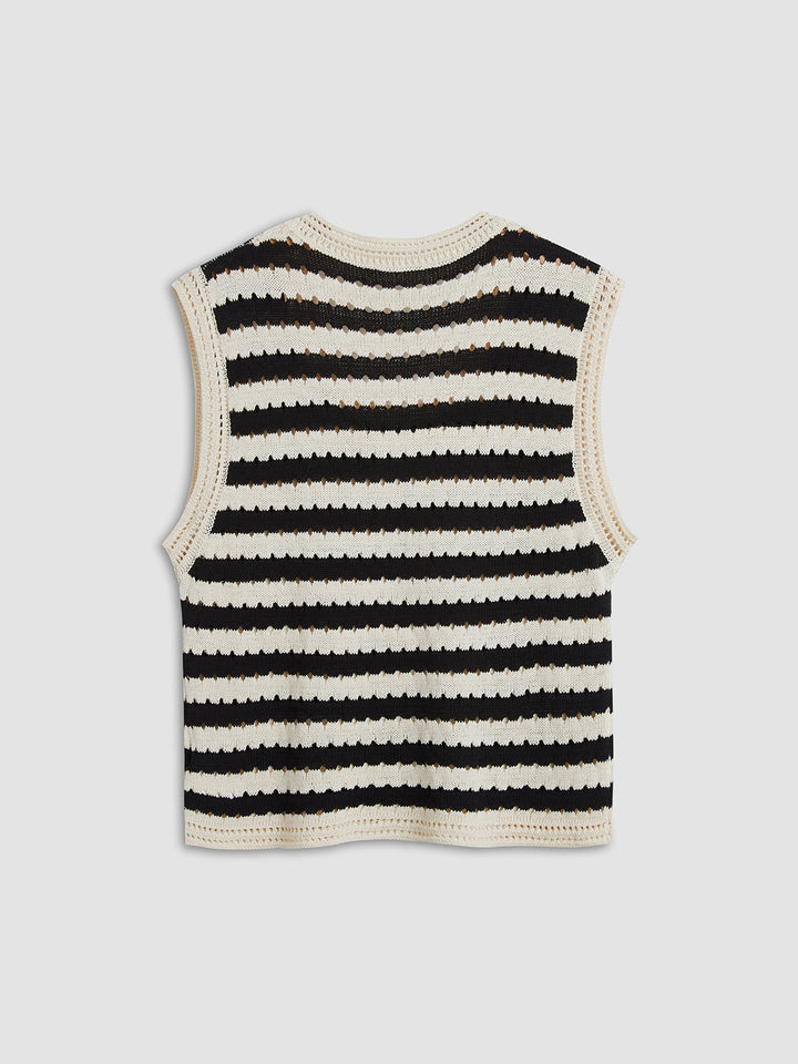 Mila | Modische Weste Damen Strick Stil