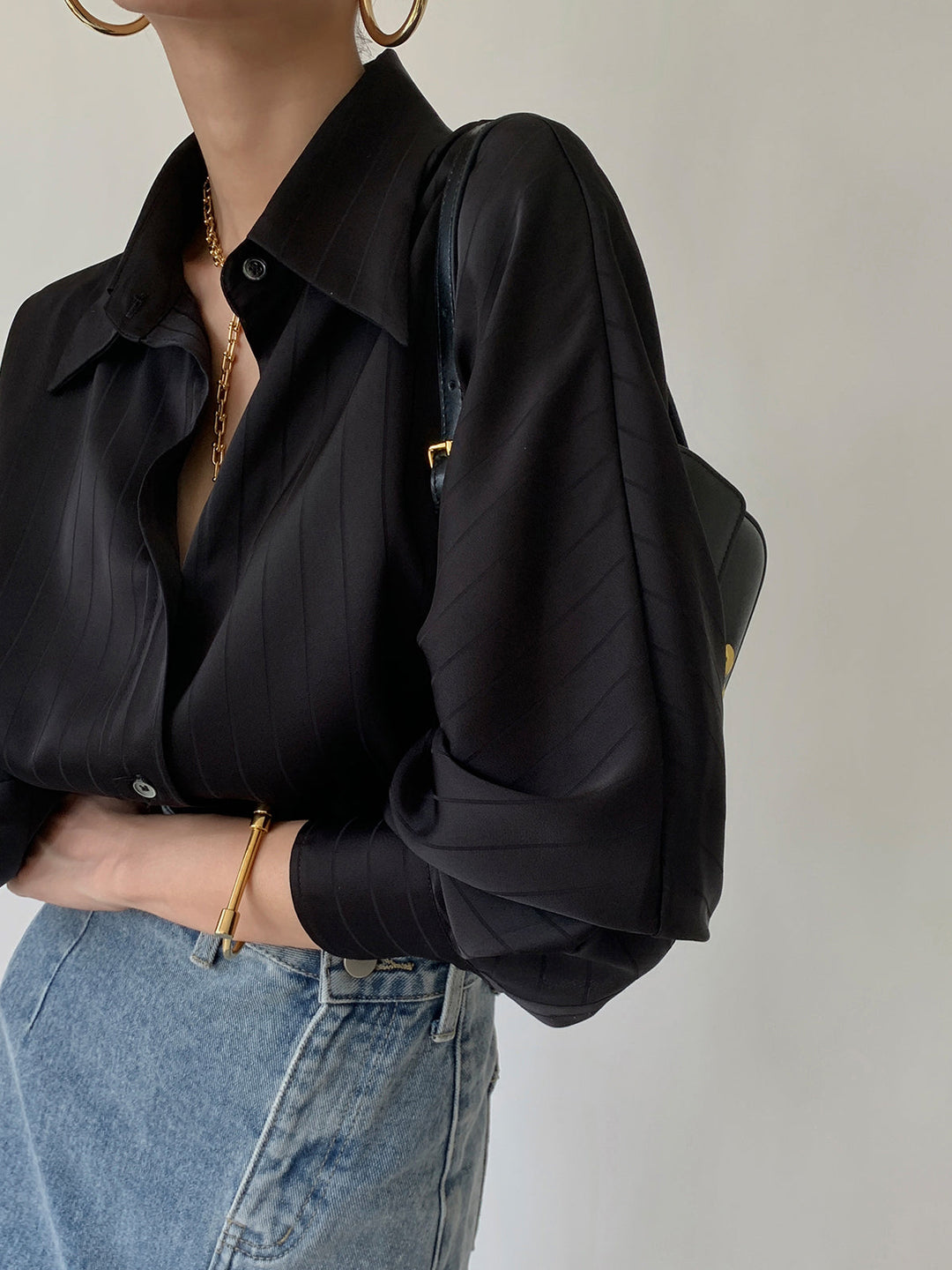 Zoe | Weites Hemd Damen Kragen Trend