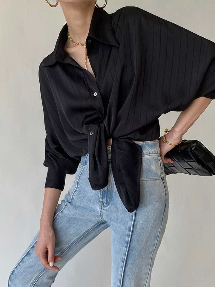 Zoe | Weites Hemd Damen Kragen Trend