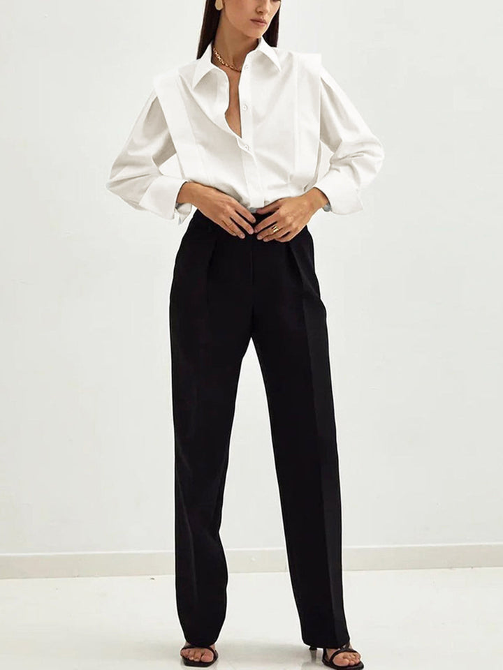 Lina | Lockeres Oversize Hemd Damen Knöpfe