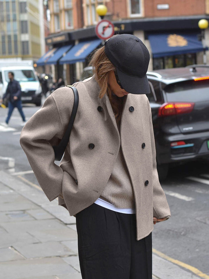 Gina | Übergroßer Wollmantel für Herbst und Winter