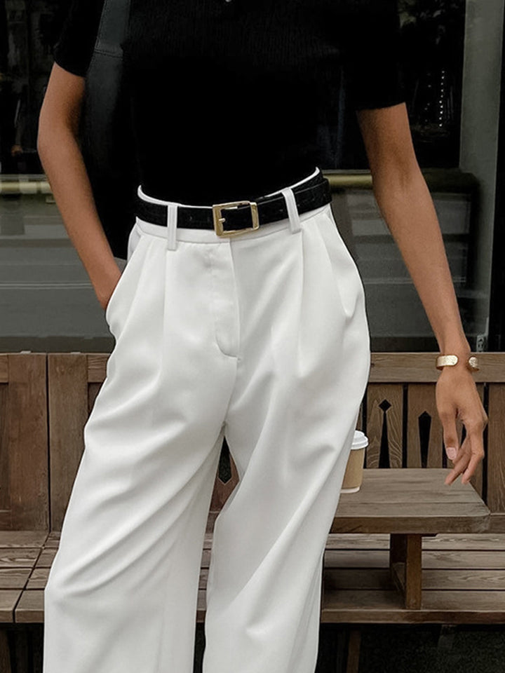 Nora | Elegante Hose Damen Weit Schnitt