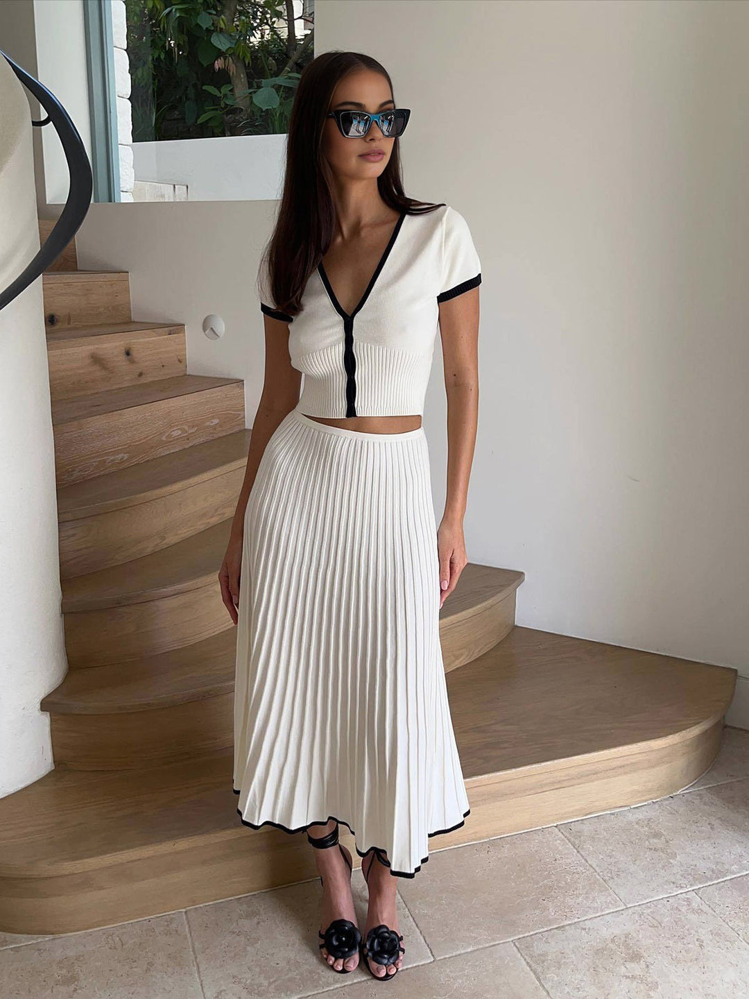 Ella | Modisches Strick Set Damen Elegant