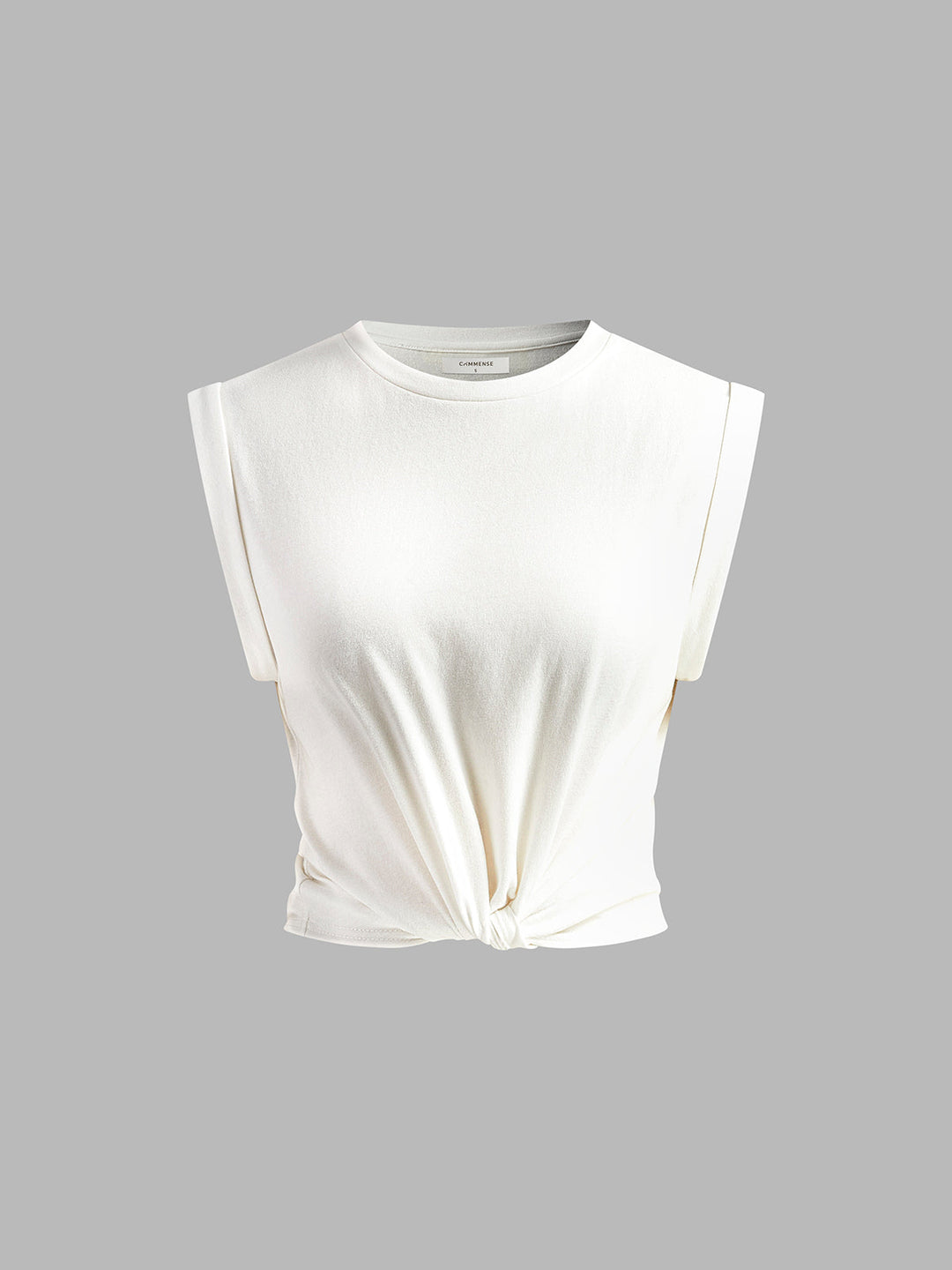 Sofia | Baumwoll T-Shirt mit Knoten Damen