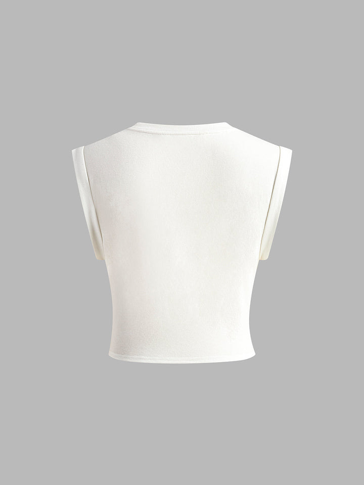 Sofia | Baumwoll T-Shirt mit Knoten Damen