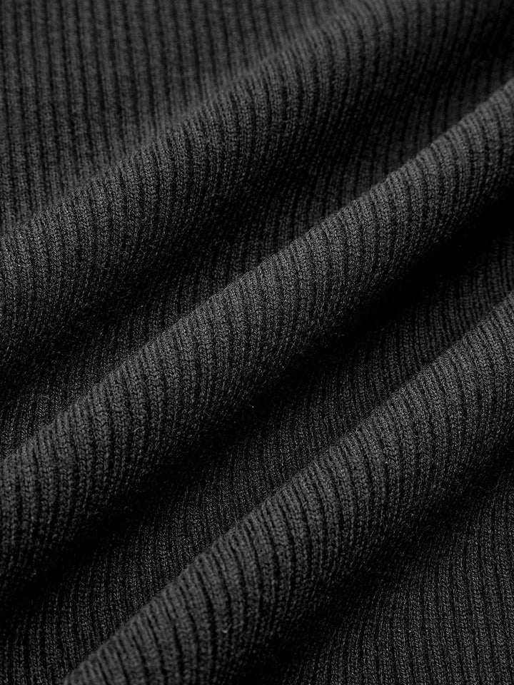 Tessa | Asymmetrisches Stricktop mit feinem Muster