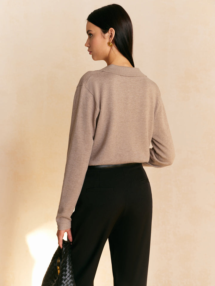 Hannah | Freizeit Pullover Kragen Damen Chic