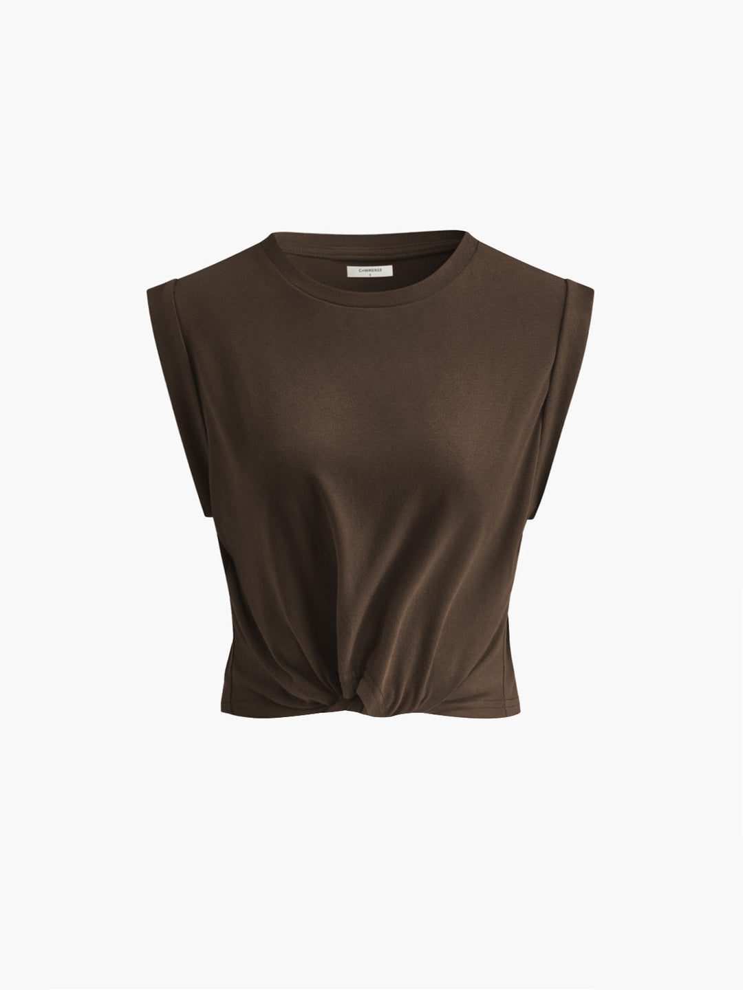 Sofia | Baumwoll T-Shirt mit Knoten Damen