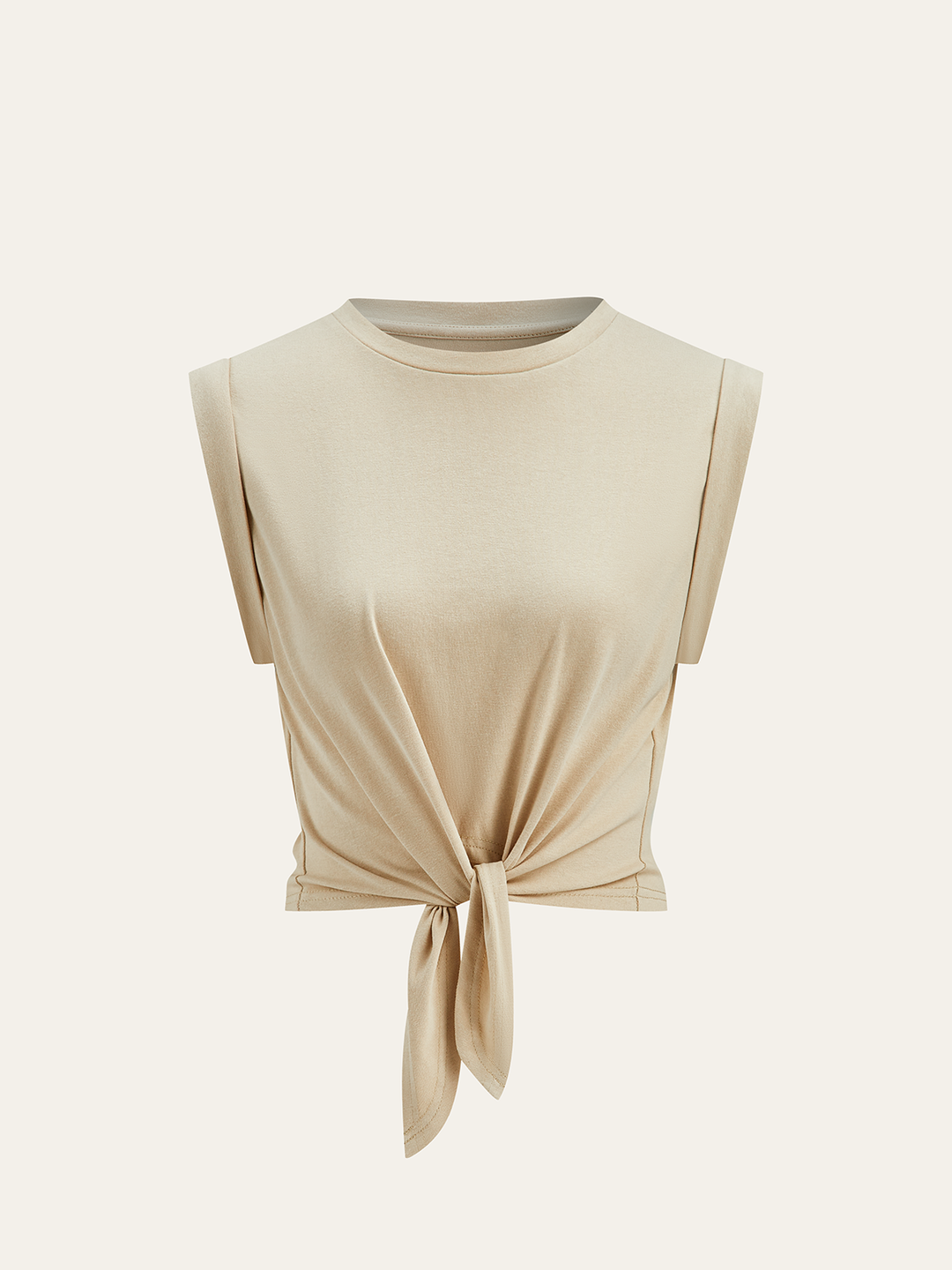 Sofia | Baumwoll T-Shirt mit Knoten Damen