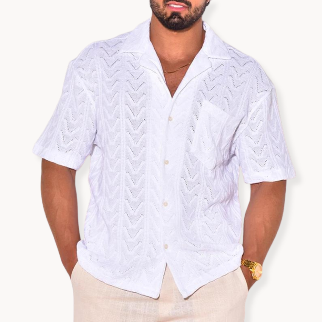 Schloss Textur Hemd für elegante Herren-Looks mit Charakter