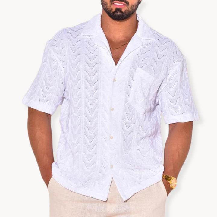 Schloss Textur Hemd für elegante Herren-Looks mit Charakter