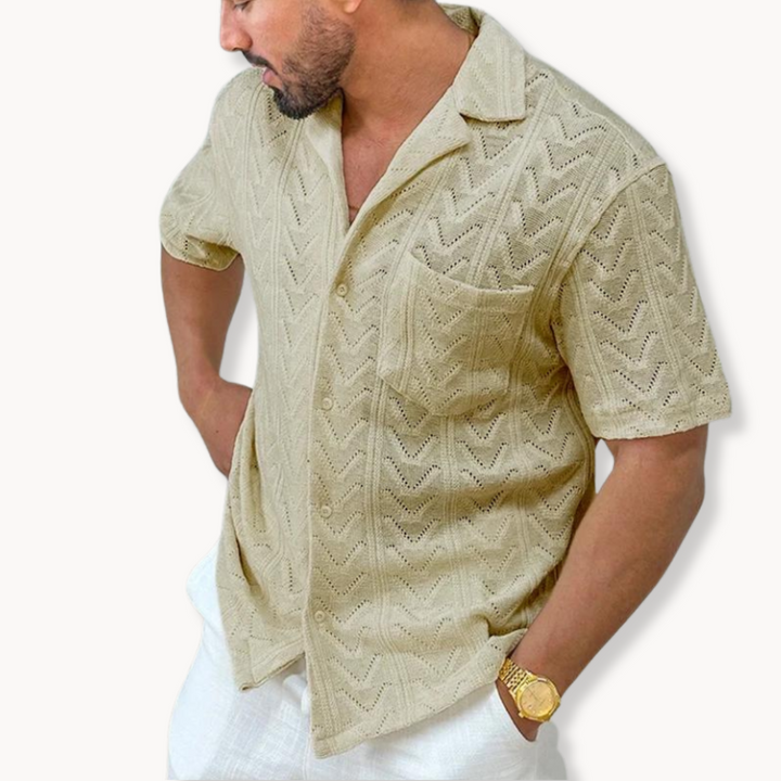 Schloss Textur Hemd für elegante Herren-Looks mit Charakter
