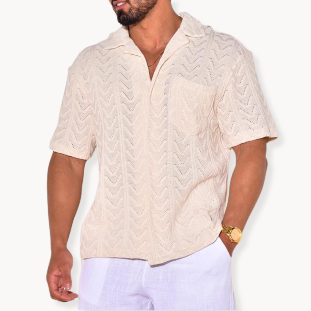 Schloss Textur Hemd für elegante Herren-Looks mit Charakter