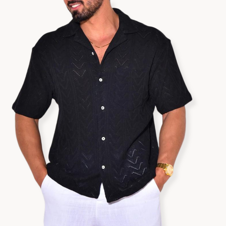 Schloss Textur Hemd für elegante Herren-Looks mit Charakter
