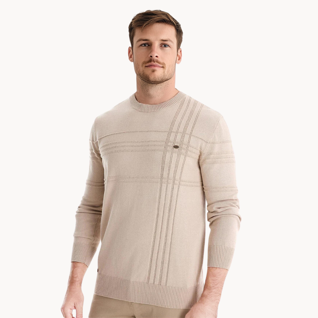Paul | Pullover für Herren im modernen Karodesign