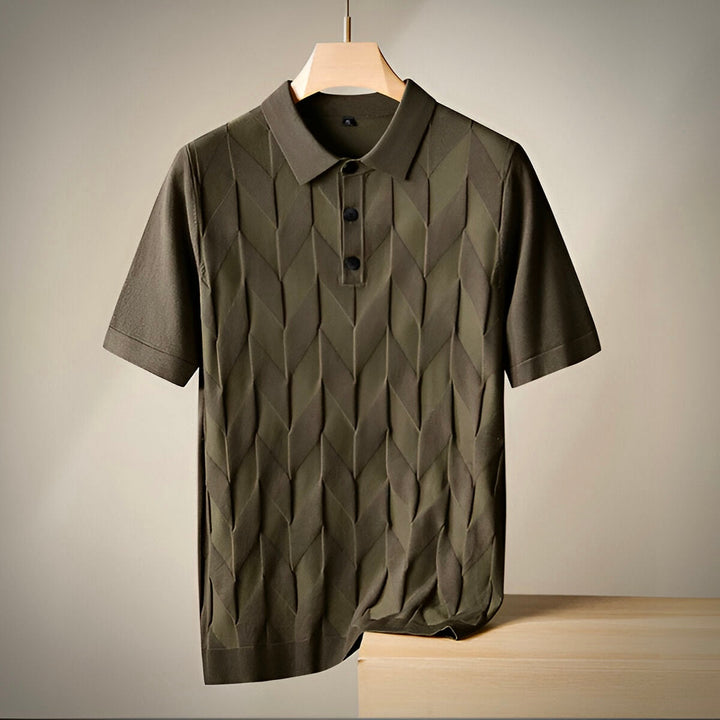LEONARD PIERCE | Gestricktes Polo für Herren