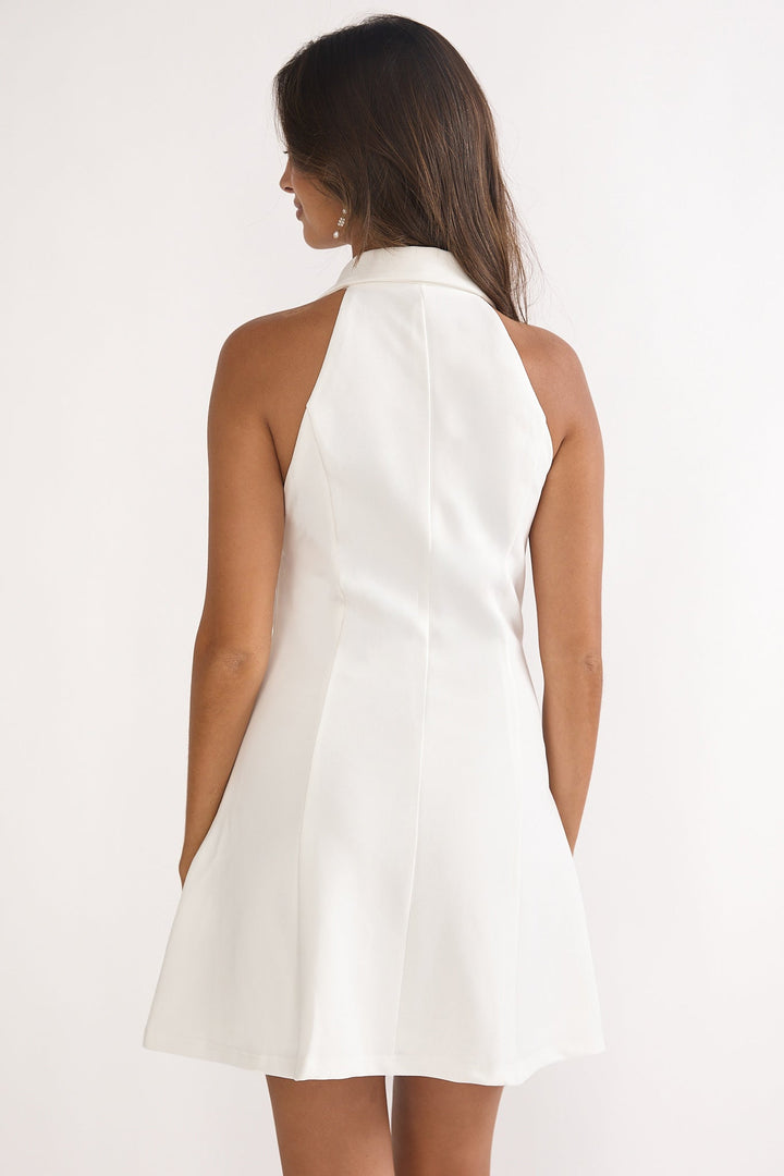 Sophie | Damen Mini Kleid stilvoll mit feinem Kragen