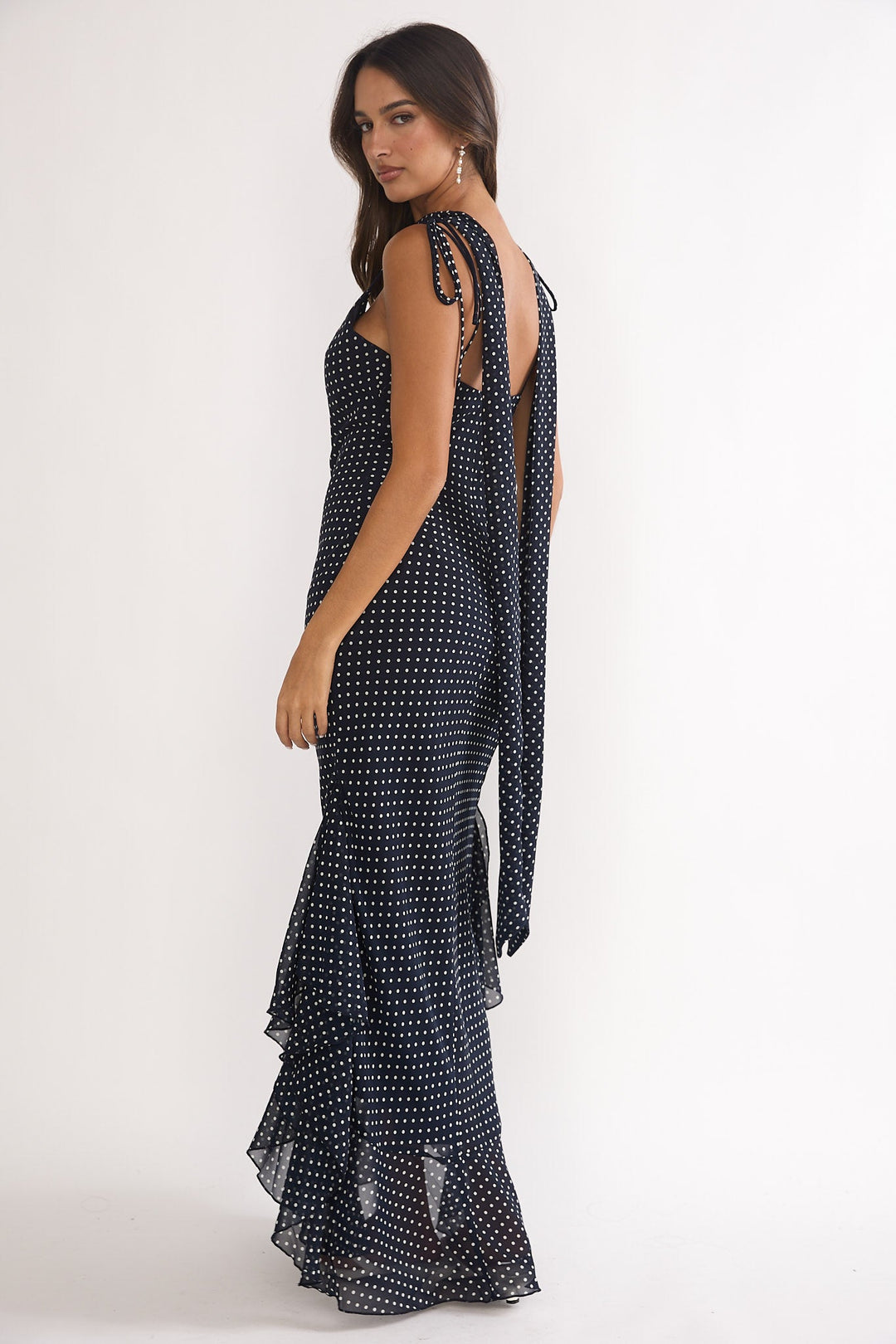 Lea | Maxikleid Damen navy stilvoll & modisch