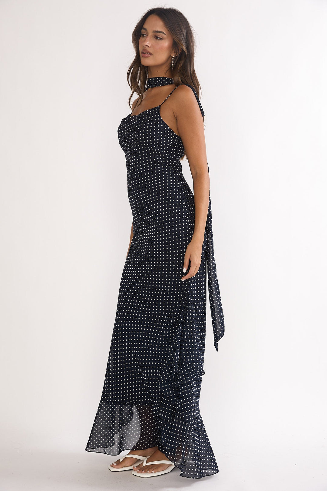 Lea | Maxikleid Damen navy stilvoll & modisch