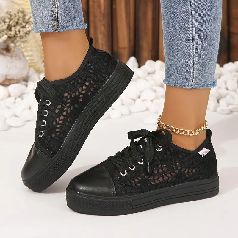 Plateau | Sneakers mit Spitze für Frauen