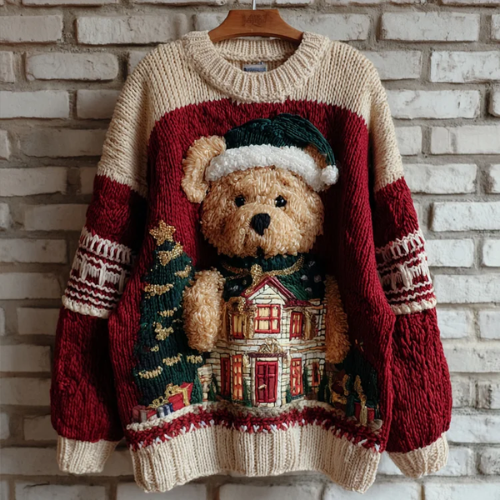 Lina | Warmer Damen Weihnachtspullover Klassisch