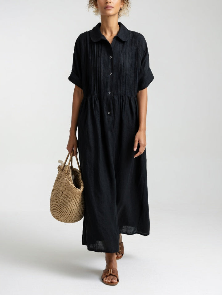 Mila | Zeitloses Sommer Hemdkleid Damen Chic