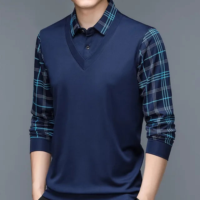 Montgomery | Langärmeliges Herren-Poloshirt mit Stil