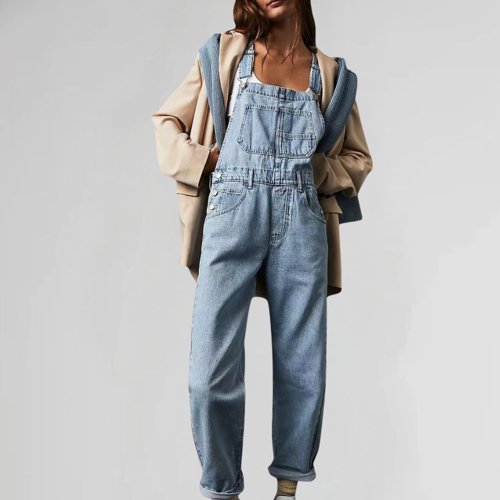 Maya | Trendiger Urbaner Jumpsuit Damen aus Denim