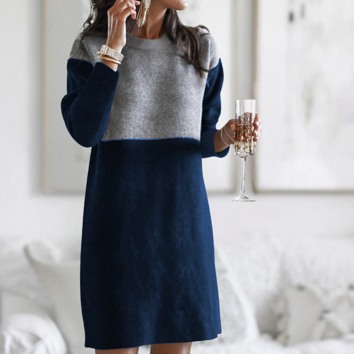 Tara | Lässiges Strickpullover Kleid Damen elegant