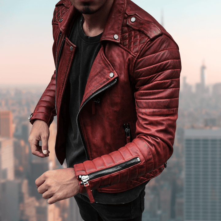 Luca | Stylische und moderne Lederjacke für Herren