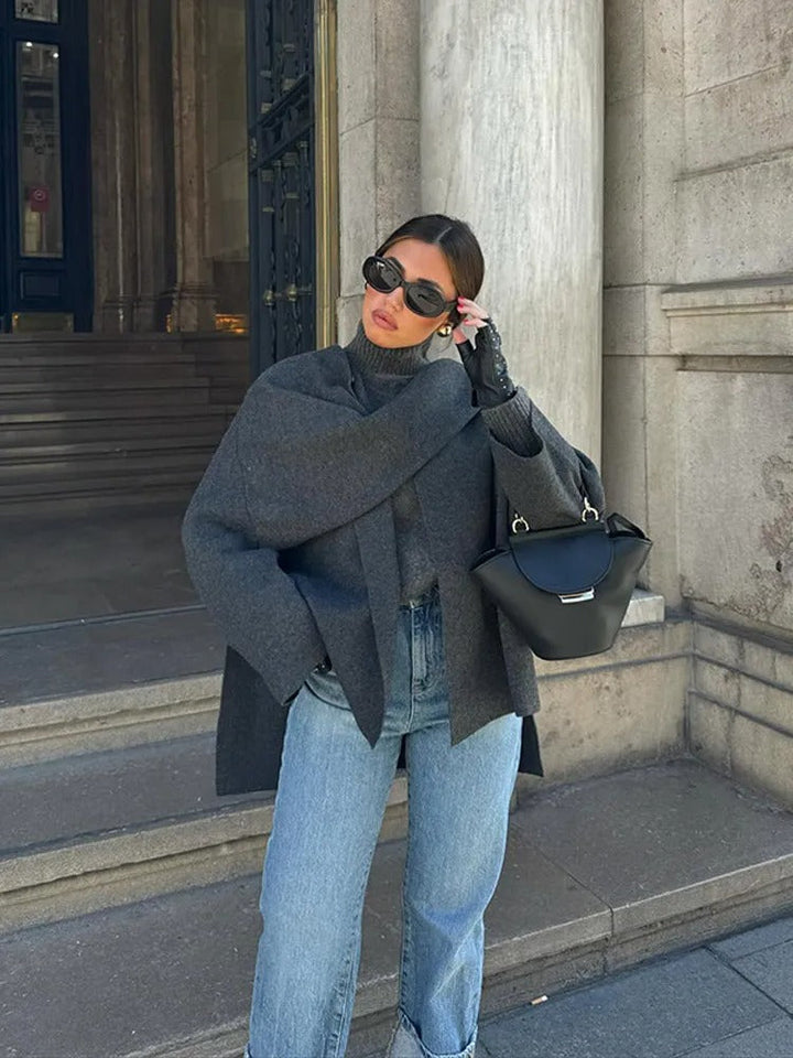 Helena | Damen Oversized Mantel lässig & warm