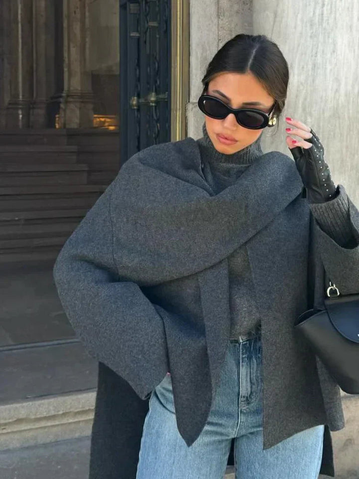 Helena | Damen Oversized Mantel lässig & warm