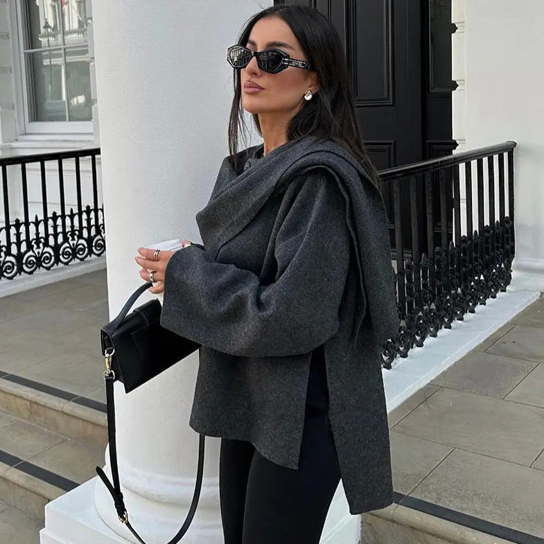 Helena | Damen Oversized Mantel lässig & warm